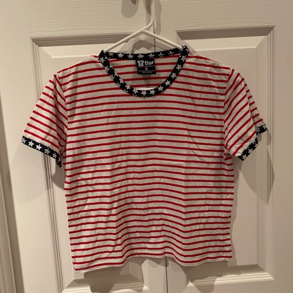 4th of July cropped shirt!